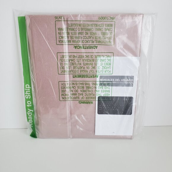 Sengbirch SPANISH Keyboard Case iPro Air 13 2024/Pro 12.9 (6th,5,4,3) Rose Pink - Picture 2 of 12